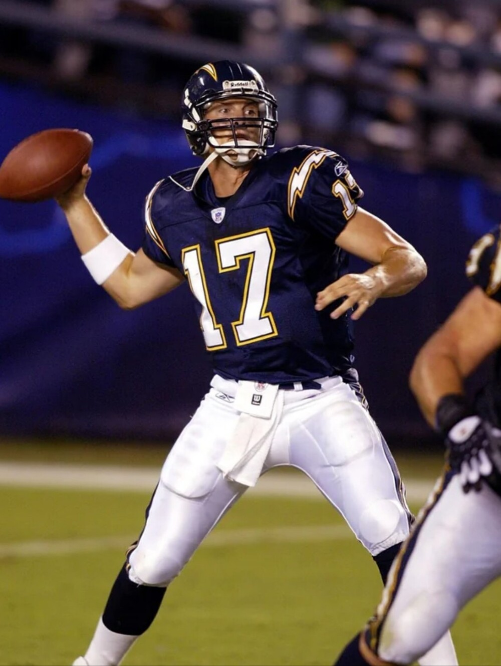 Reebok NFL Authentic Chargers Philip Rivers 17 Jersey Navy (Fits L / XL Size 50)